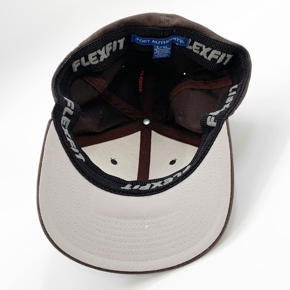 *SOLD* Jeep Hat Port Authority L LX Brown FlexFit - Picture 7 of 12